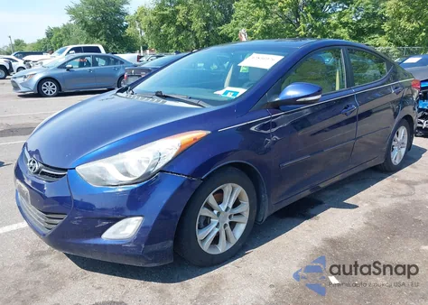 2013 Hyundai Elantra Limited from USA, damaged, VIN 5NPDH4AE9DH415919